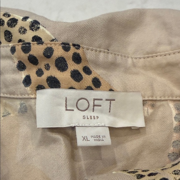 The Loft Cat Animal Print Pajama Set Size L/XL - Picture 3 of 9